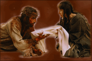 Weronika ociera twarz Pana Jezusa